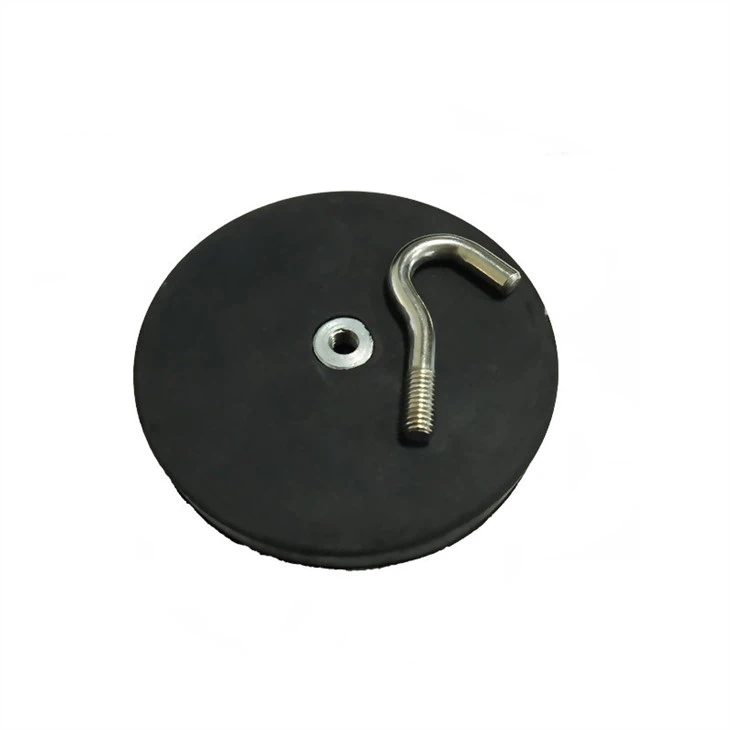 Rubber Coated Magnet With Hook