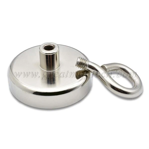 Super Strong Neodymium Fishing Magnets With Countersunk Hole Eyebolt